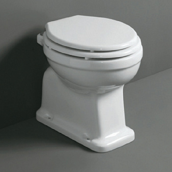 Чаша унитаза приставная Simas LO 911 bia цвет белый без сиденья душевой смыв